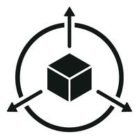 Augmented reality icon simple vector. Cyber digital vector