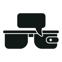 vr lentes icono sencillo vector. aumentado realidad vector