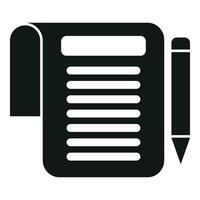 Sign document icon simple vector. Strategy future vector