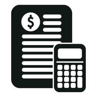 Economy finance icon simple vector. Budget rate vector