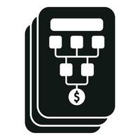 Scheme financial scheme icon simple vector. Credit financial vector