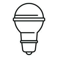 Inside home light icon outline vector. Power bulb vector