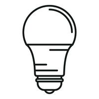 Online remote bulb icon outline vector. Home control vector