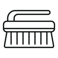 Tailor work brush icon outline vector. Machine equipment vector