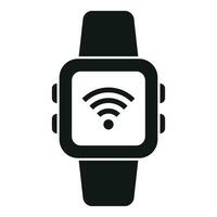 Wifi smartwatch icon simple vector. Smart office device vector