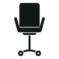 Smart office chair icon simple vector. Minimal online vector