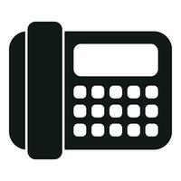 Smart office telephone icon simple vector. Data remote vector