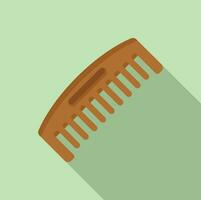 Craft comb icon flat vector. Factory fabric design vector