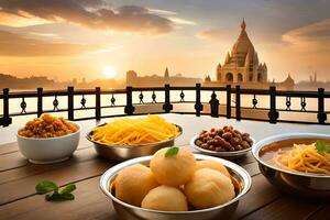 indian food in mumbai. AI-Generated photo
