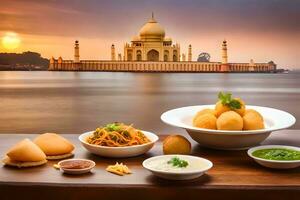 indian food in india. AI-Generated photo