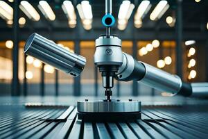 a robotic machine is working on a machine. AI-Generated photo