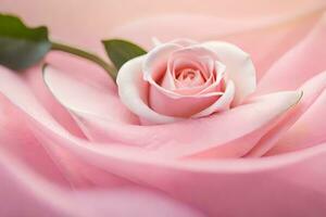 a single pink rose is shown in the center of the image. AI-Generated photo
