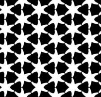 Black and white seamless abstract pattern. Background and backdrop. Grayscale ornamental design. Mosaic ornaments. Vector graphic illustration.