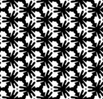 Black and white seamless abstract pattern. Background and backdrop. Grayscale ornamental design. Mosaic ornaments. Vector graphic illustration.