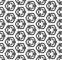 Black and white seamless abstract pattern. Background and backdrop. Grayscale ornamental design. Mosaic ornaments. Vector graphic illustration.