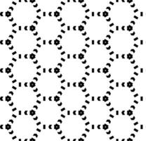 Black and white seamless abstract pattern. Background and backdrop. Grayscale ornamental design. Mosaic ornaments. Vector graphic illustration.