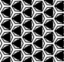 Black and white seamless abstract pattern. Background and backdrop. Grayscale ornamental design. Mosaic ornaments. Vector graphic illustration.