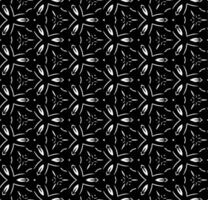 Black and white seamless abstract pattern. Background and backdrop. Grayscale ornamental design. Mosaic ornaments. Vector graphic illustration.