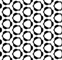 Black and white seamless abstract pattern. Background and backdrop. Grayscale ornamental design. Mosaic ornaments. Vector graphic illustration.