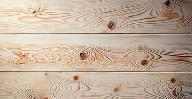 Light wood texture, panoramic background - AI generated image photo