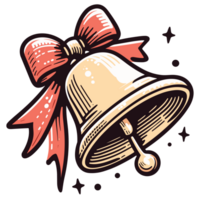 Noël cloche clipart - ai génératif png