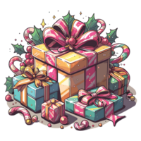 Christmas Present Clipart - Ai Generative png