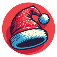 Beautiful Christmas Santa Hat - Ai Generative png