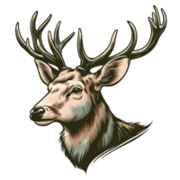 Christmas Reindeer Clipart - Ai Generative png