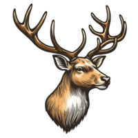 Christmas Reindeer Clipart - Ai Generative png