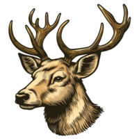 Christmas Reindeer Clipart - Ai Generative png