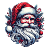 schön Weihnachten Santa Clip Art - - ai generativ png