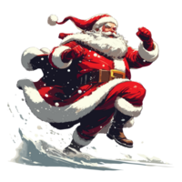 magnifique Noël Père Noël clipart - ai génératif png