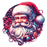 Beautiful Christmas Santa Clipart - Ai Generative png