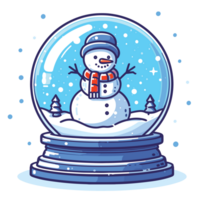 Natale snowglobe clipart - ai generativo png