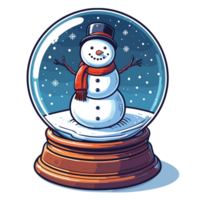 Noël boule à neige clipart - ai génératif png