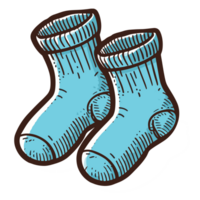 Navidad calcetines clipart - ai generativo png