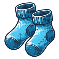 Noël chaussettes clipart - ai génératif png