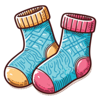 Christmas Socks Clipart - Ai Generative png