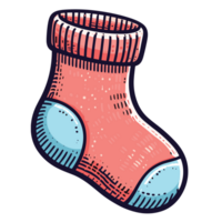 Christmas Socks Clipart - Ai Generative png