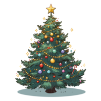 Noël arbre clipart - ai génératif png