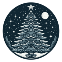 Navidad árbol clipart - ai generativo png