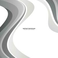 gray wave modern abstract background vector