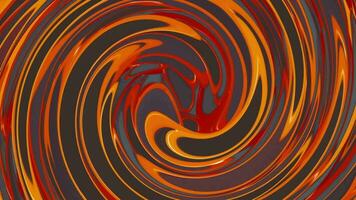 Vibrant orange swirling liquid motion background. This colorful swirl pattern abstract background is full HD and a seamless loop. video