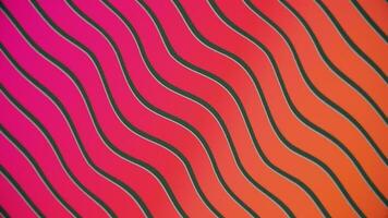 Pink orange color gradient with wavy lines background. This fun vibrant motion background animation is full HD and a seamless loop. video