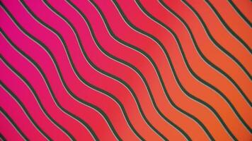 Pink orange color gradient with wavy lines background. This fun vibrant motion background animation is full HD and a seamless loop. video