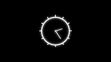 Clock timer animated video