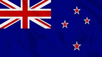 nuovo Zelanda bandiera animato 4k video