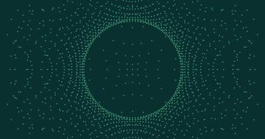 Black and green halftone texture background animated. abstract technology black seamless background random dots 4K Animation video