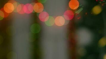 Navidad 2024 bokeh luces antecedentes video