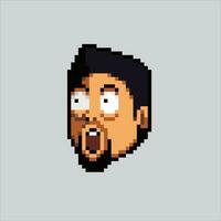 Pixel art illustration Surprised. Pixelated Emotion. Surprised emotion pixelated for the pixel art game and icon for website and video game. old school retro. vector